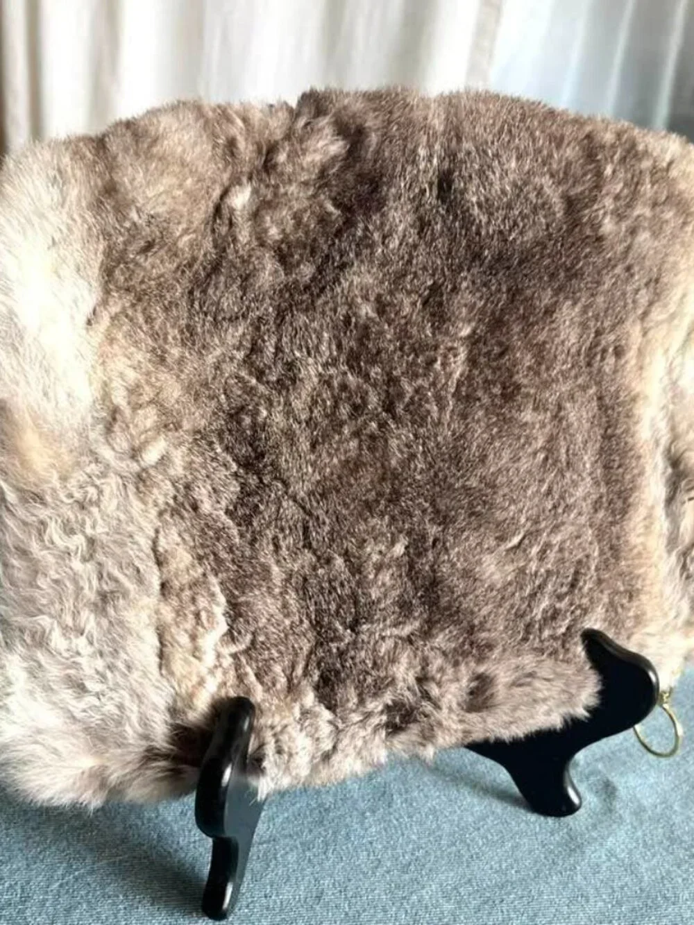 Fur & Leather Clutch by Pennyroyal - Luxury Hippie Earthy